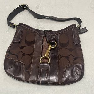 Coach Signature Brown Shoulder Bag
